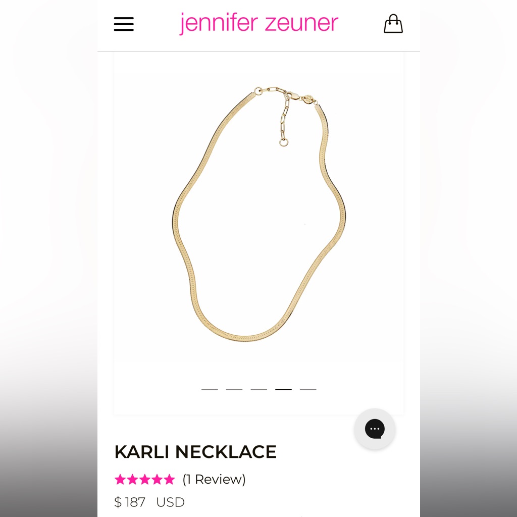 Brand New (Retail $187) Jennifer Zeuner Necklace